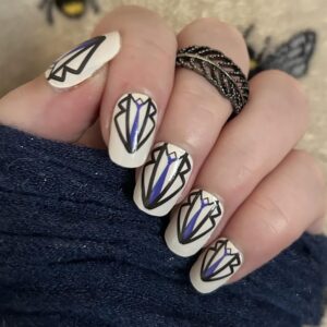 trenchcoat castiel nail wrap