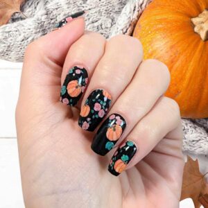 pumpkin to talk about nail wrap