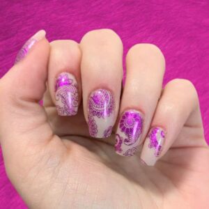 spirograph nail wrap