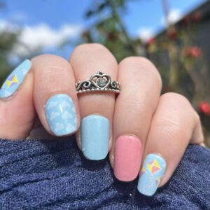 let's go fly a kite nail wrap