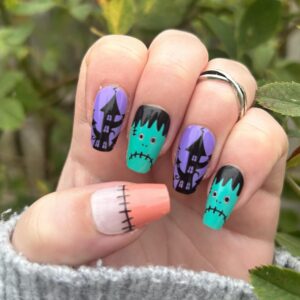 unhappy frankie nail wrap