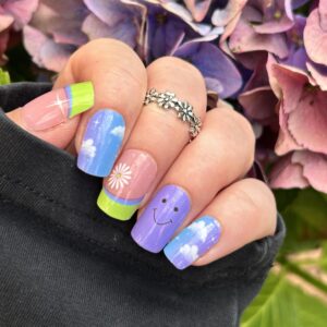 happy daze nail wrap