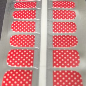 spotty dotty scarlet pedi wrap