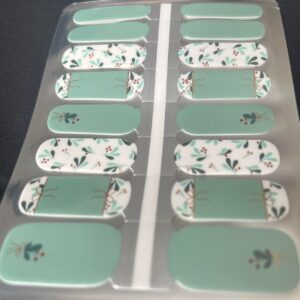 winterblooms nail wrap