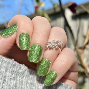 acid green nail wrap