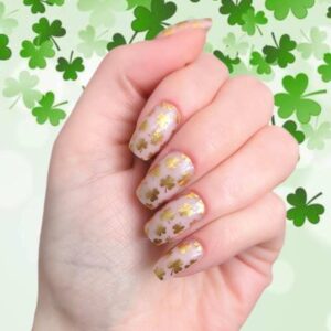 gold leaf nail wrap