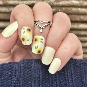 sunflower fields forever nail wrap