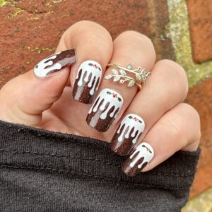 christmas pudding exclusive nail wrap