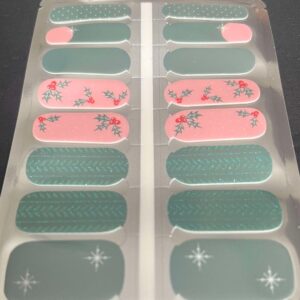 holly jolly nail wrap