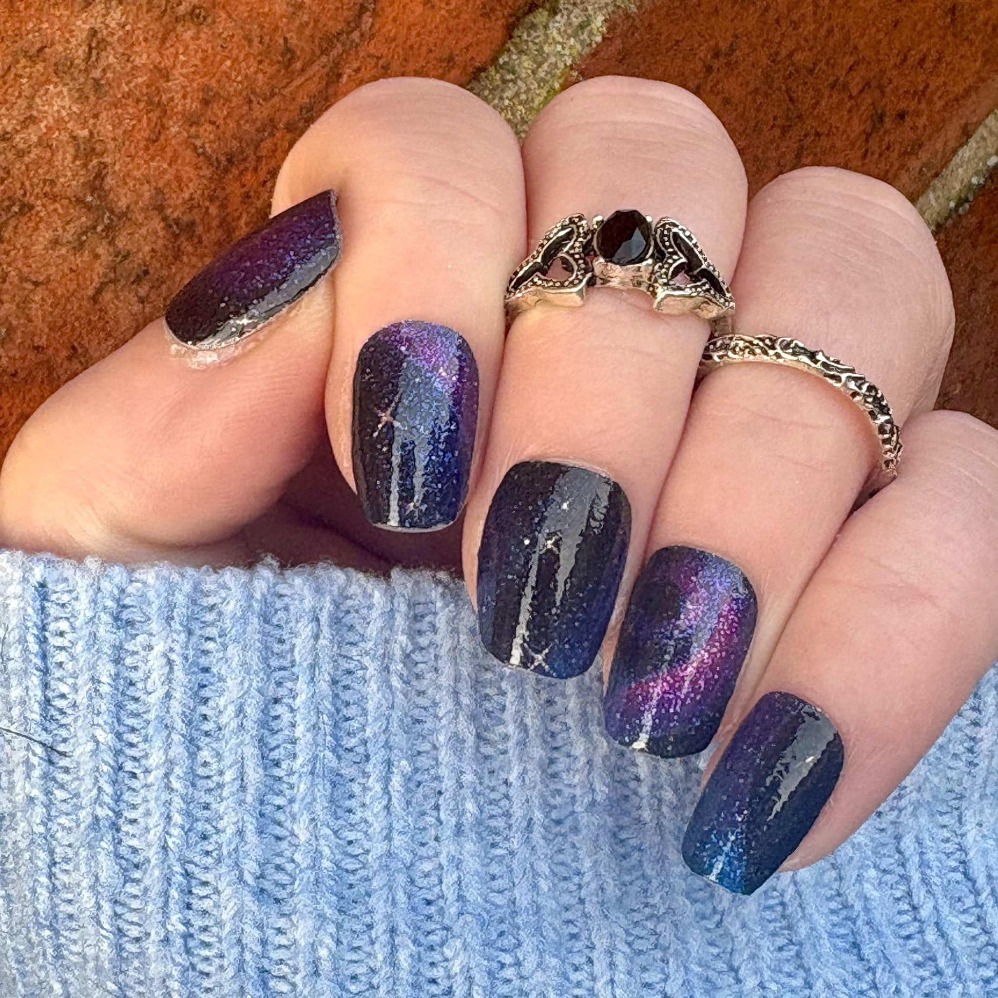 Atmosphere nail wrap exclusive to Bewitched Digits