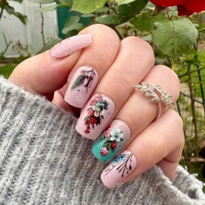 winterberry nail wrap exclusive to bewitched digits