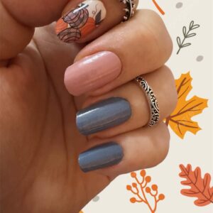 pumpkin patch nail wrap
