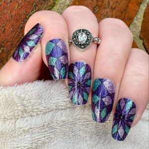 Arwen nail wrap exclusive to Bewitched Digits