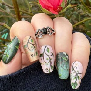 Blythe nail wrap exclusive to Bewitched Digits