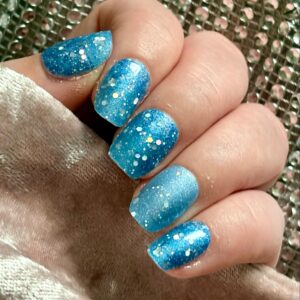 snow dust nail wrap