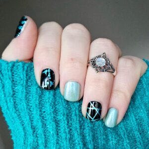 celestial nail wrap exclusive to Bewitched Digits