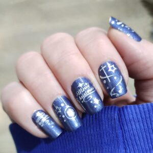 Christmas wishes nail wrap