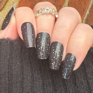 midnight twinkle nail wrap exclusive to bewitched digits