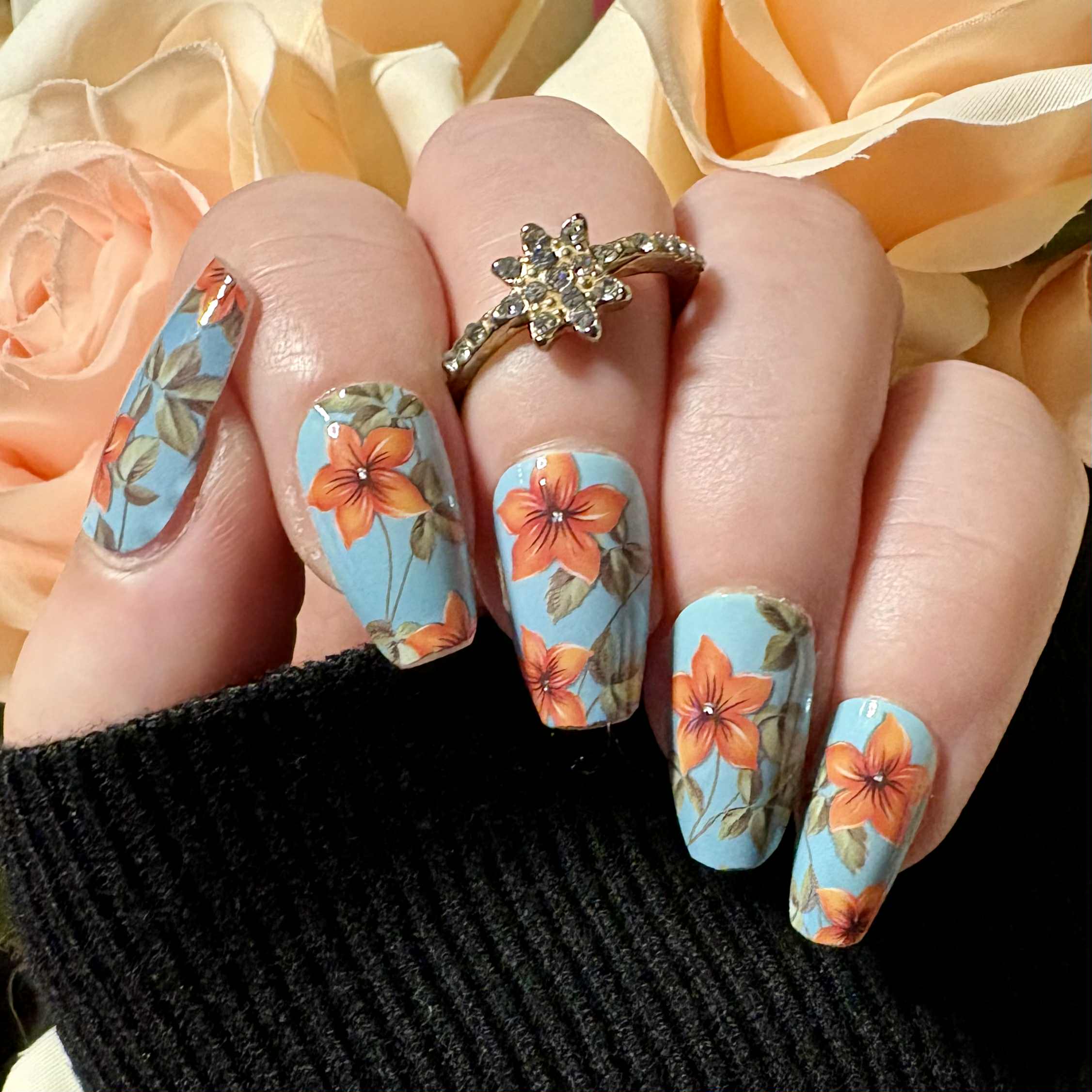 pacific petals nail wrap
