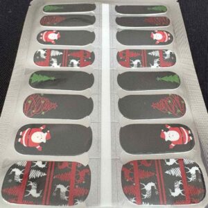 christmas night nail wrap
