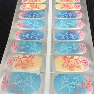 indian summer nail wrap