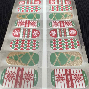 merry and bright nail wrap