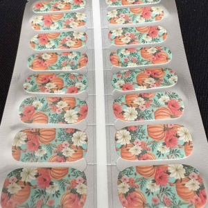 pumpkin potion nail wrap