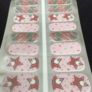 santa star nail wrap