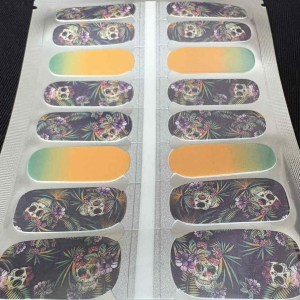 skeletal chic nail wrap