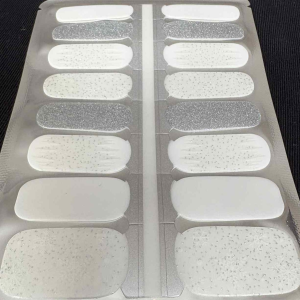 snowglobe wishes nail wrap