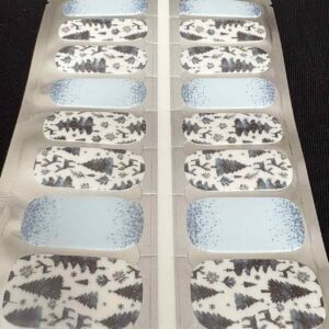 twinkling pines nail wrap