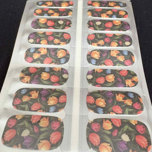 wicked blooms nail wrap