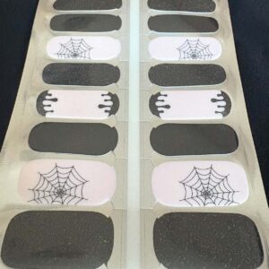 black widow nail wrap